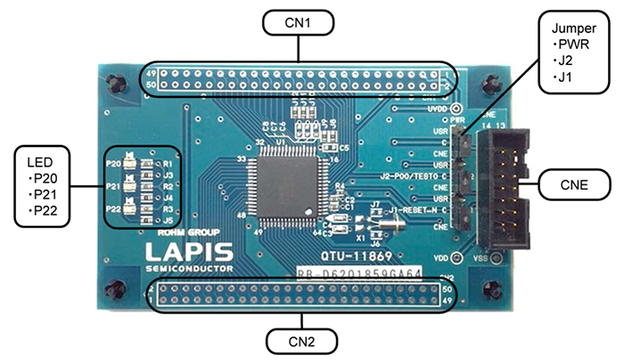Schaltungsanordnung - ROHM Semiconductor RB-D62Q1859GA64 Referenzboard
